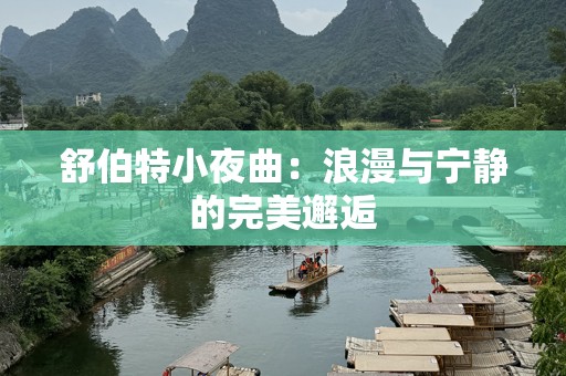 舒伯特小夜曲：浪漫与宁静的完美邂逅