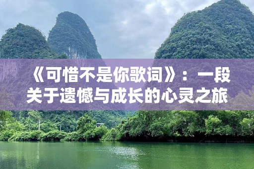 《可惜不是你歌词》：一段关于遗憾与成长的心灵之旅