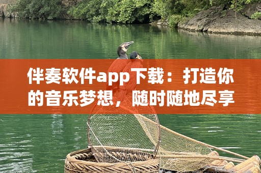 伴奏软件app下载：打造你的音乐梦想，随时随地尽享完美伴奏体验