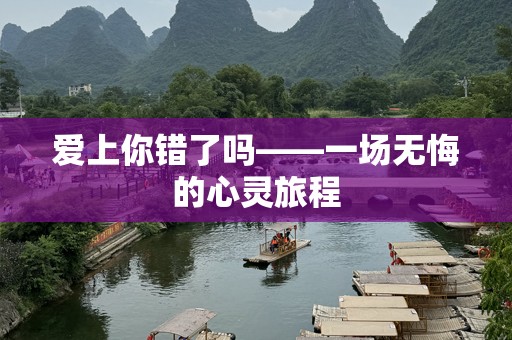 爱上你错了吗——一场无悔的心灵旅程