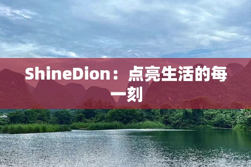 ShineDion：点亮生活的每一刻
