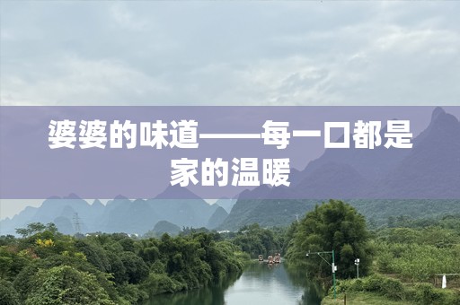 婆婆的味道——每一口都是家的温暖