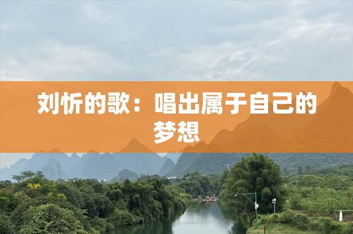 刘忻的歌：唱出属于自己的梦想