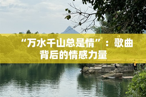 “万水千山总是情”：歌曲背后的情感力量