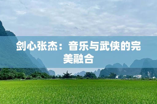 剑心张杰：音乐与武侠的完美融合