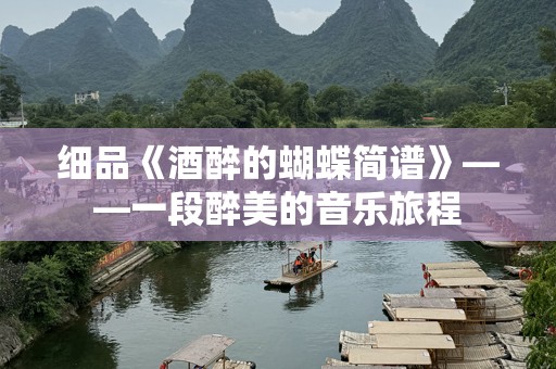 细品《酒醉的蝴蝶简谱》——一段醉美的音乐旅程