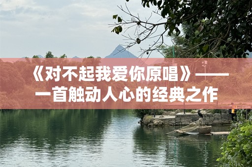 《对不起我爱你原唱》——一首触动人心的经典之作