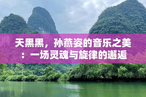 天黑黑，孙燕姿的音乐之美：一场灵魂与旋律的邂逅