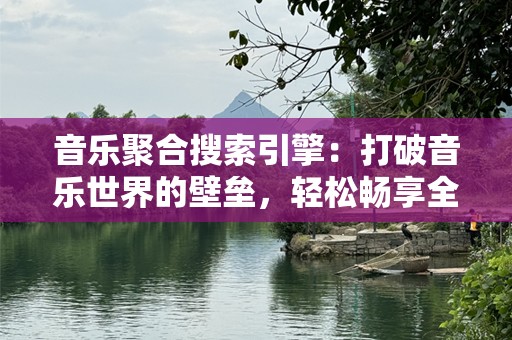 音乐聚合搜索引擎：打破音乐世界的壁垒，轻松畅享全球好音乐