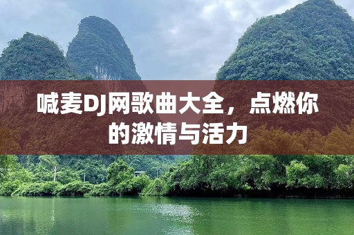 喊麦DJ网歌曲大全，点燃你的***与活力