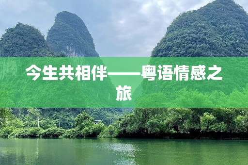 今生共相伴——粤语情感之旅
