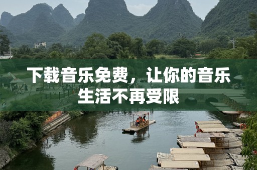 下载音乐免费，让你的音乐生活不再受限