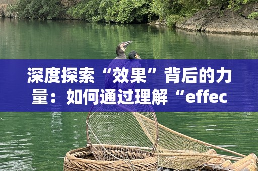 深度探索“效果”背后的力量：如何通过理解“effect”改变你的生活与事业
