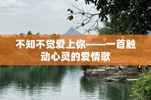 不知不觉爱上你——一首触动心灵的爱情歌