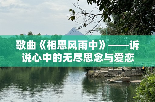 歌曲《相思风雨中》——诉说心中的无尽思念与爱恋