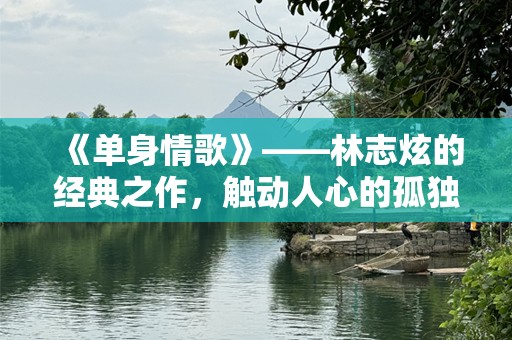 《单身情歌》——林志炫的经典之作，触动人心的孤独与渴望