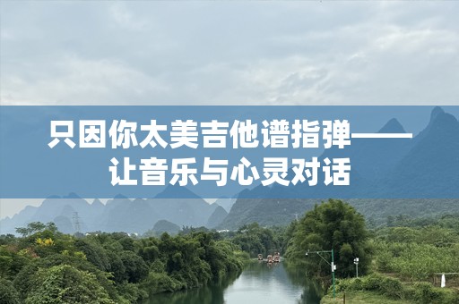 只因你太美吉他谱指弹——让音乐与心灵对话