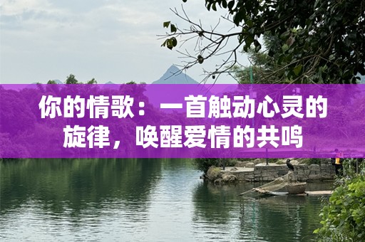 你的情歌：一首触动心灵的旋律，唤醒爱情的共鸣