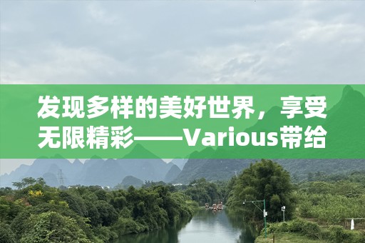 发现多样的美好世界，享受无限精彩——Various带给你与众不同的体验