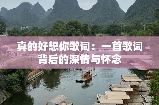 真的好想你歌词：一首歌词背后的深情与怀念