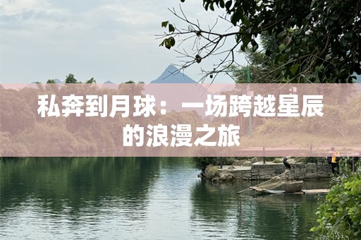 私奔到月球：一场跨越星辰的浪漫之旅