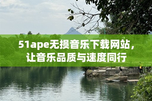 51ape无损音乐下载网站，让音乐品质与速度同行