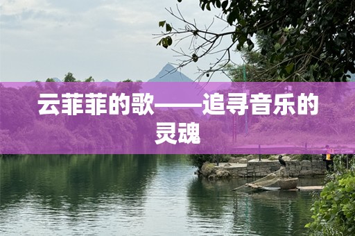 云菲菲的歌——追寻音乐的灵魂