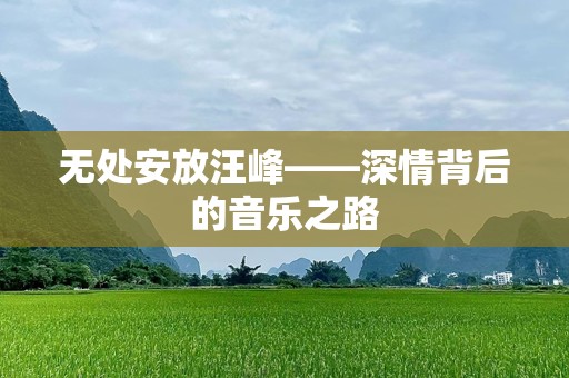 无处安放汪峰——深情背后的音乐之路