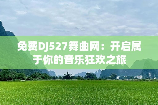 免费DJ527舞曲网：开启属于你的音乐狂欢之旅