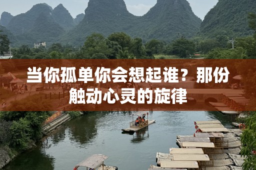 当你孤单你会想起谁？那份触动心灵的旋律