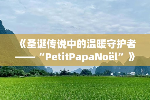 《圣诞传说中的温暖守护者——“PetitPapaNoël”》