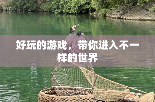 好玩的游戏，带你进入不一样的世界