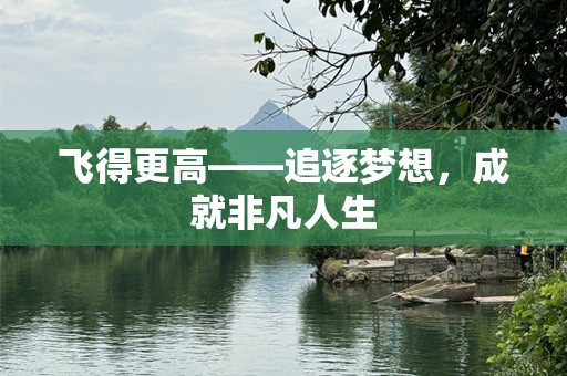 飞得更高——追逐梦想，成就非凡人生