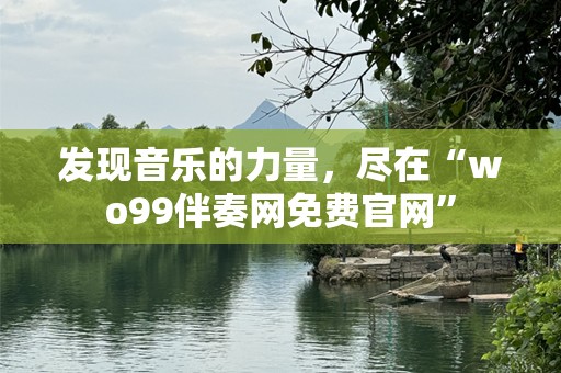 发现音乐的力量，尽在“wo99伴奏网免费官网”
