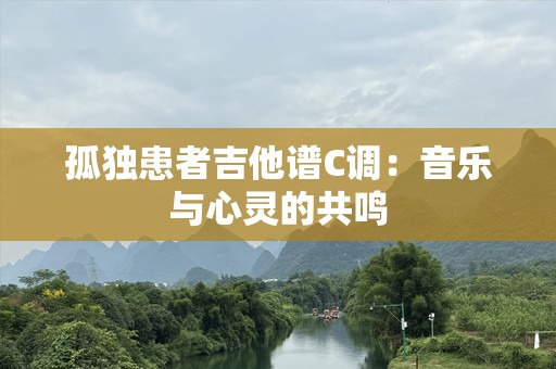 孤独患者吉他谱C调：音乐与心灵的共鸣