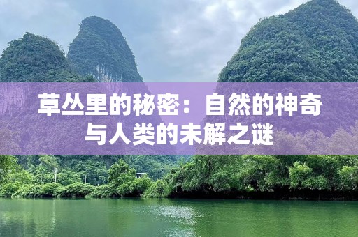 草丛里的秘密：自然的神奇与人类的未解之谜