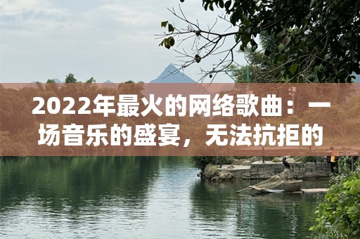 2022年最火的网络歌曲：一场音乐的盛宴，无法抗拒的旋律
