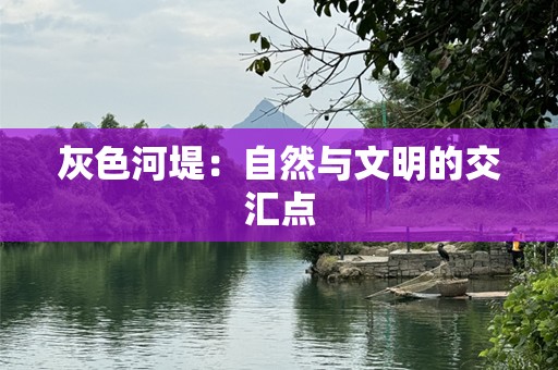 灰色河堤：自然与文明的交汇点