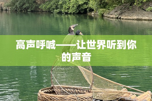 高声呼喊——让世界听到你的声音