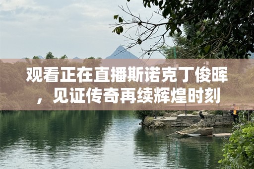 观看正在直播斯诺克丁俊晖，见证传奇再续辉煌时刻