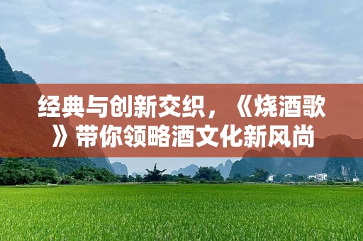 经典与创新交织，《烧酒歌》带你领略酒文化新风尚