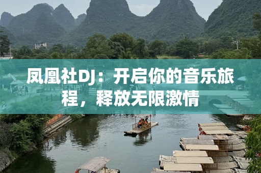 凤凰社DJ：开启你的音乐旅程，释放无限激情