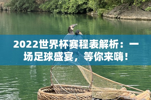 2022世界杯赛程表解析：一场足球盛宴，等你来嗨！