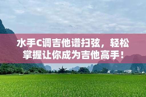 水手C调吉他谱扫弦，轻松掌握让你成为吉他高手！