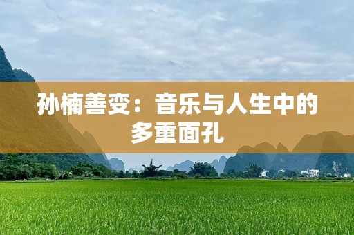 孙楠善变：音乐与人生中的多重面孔