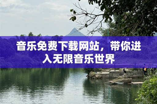 音乐免费下载网站，带你进入无限音乐世界