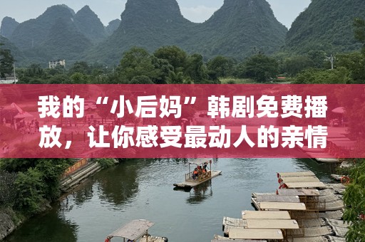 我的“小后妈”韩剧免费播放，让你感受最动人的亲情与爱情