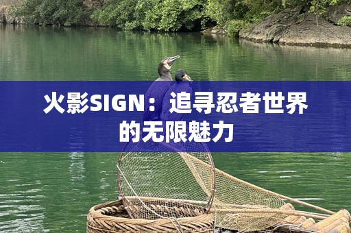 火影SIGN：追寻忍者世界的无限魅力