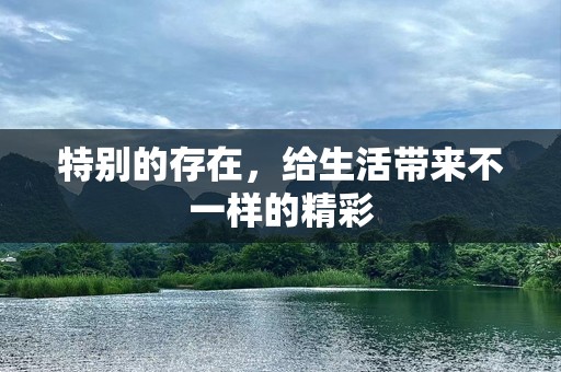 特别的存在，给生活带来不一样的精彩