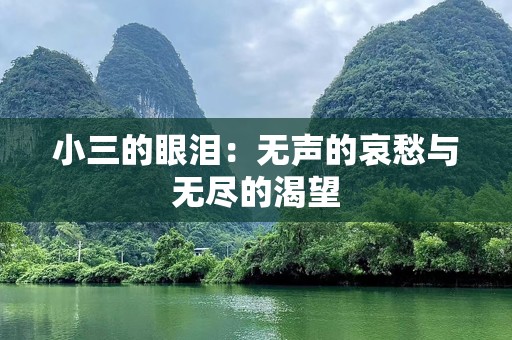 小三的眼泪：无声的哀愁与无尽的渴望